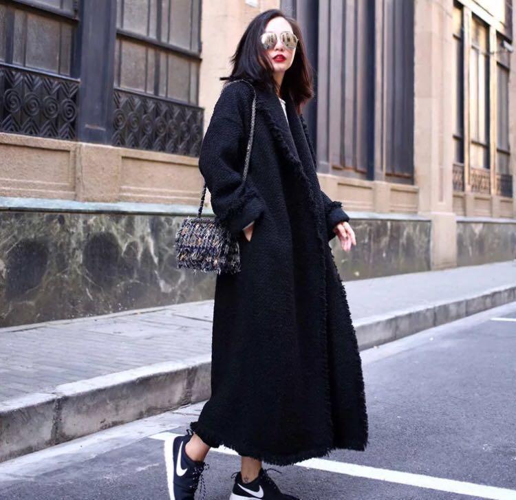Maxi black clearance jacket