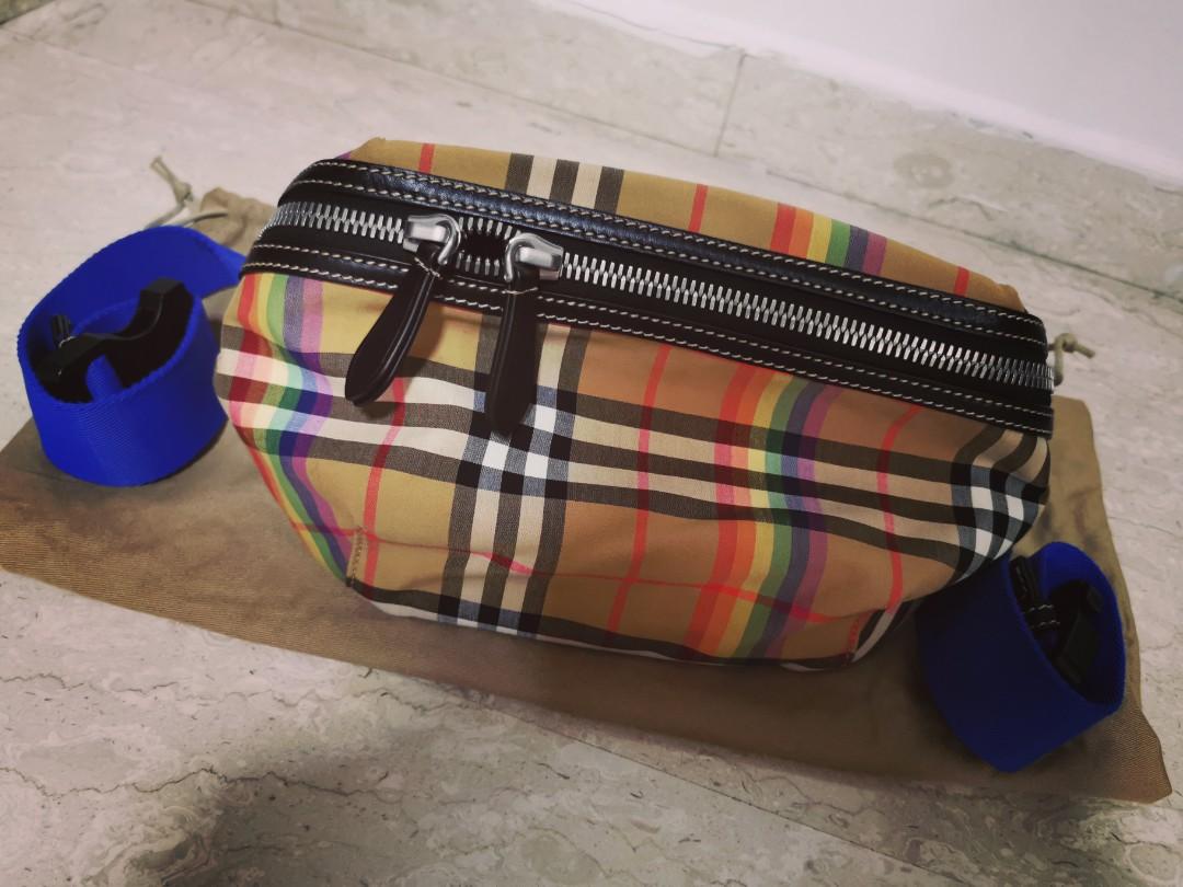 burberry tote rainbow