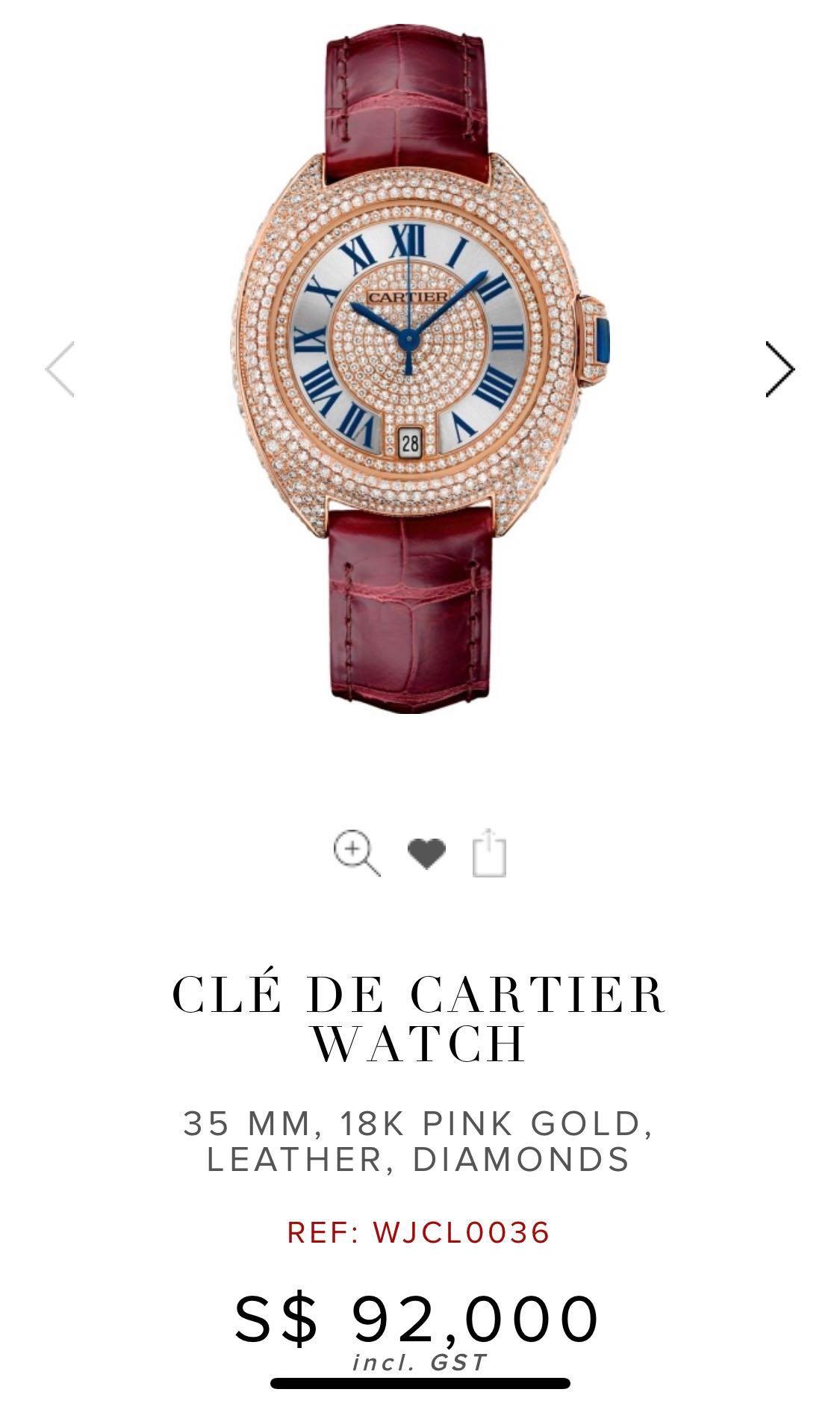 Cartier Watch Full Diamonds Luxury Watches On Carousell