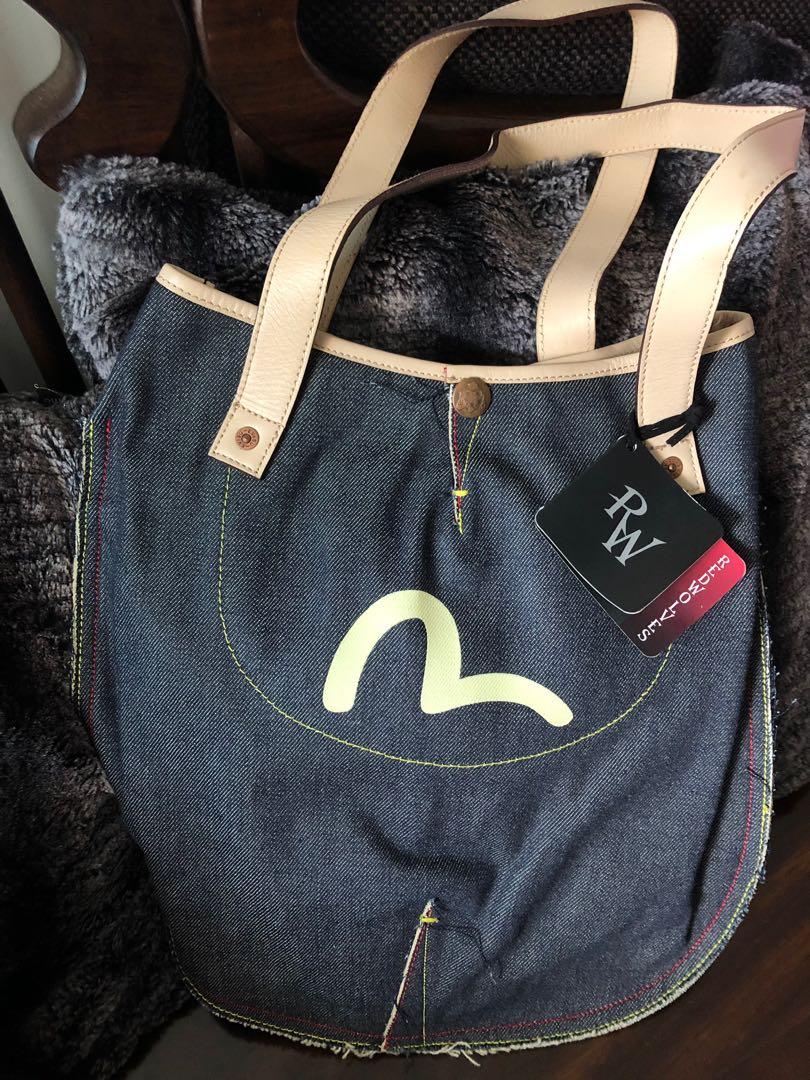 Evisu Denim Bag Luxury Bags Wallets Handbags On Carousell
