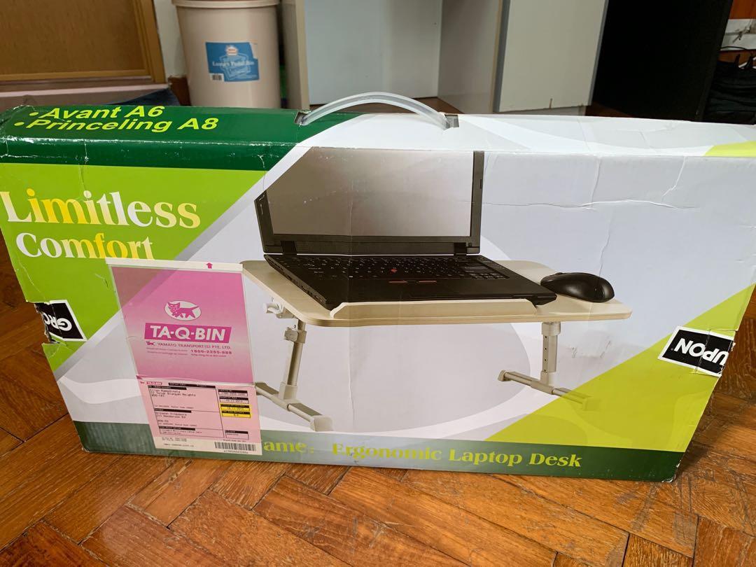 Foldable Multi Angle Laptop Table With Usb Cooling Fan Furniture