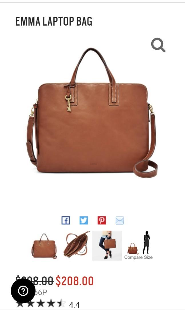 Fossil laptop bag sales women s