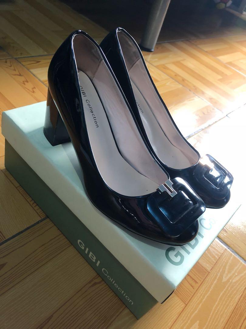 Gibi black high-heeled office shoes 5 