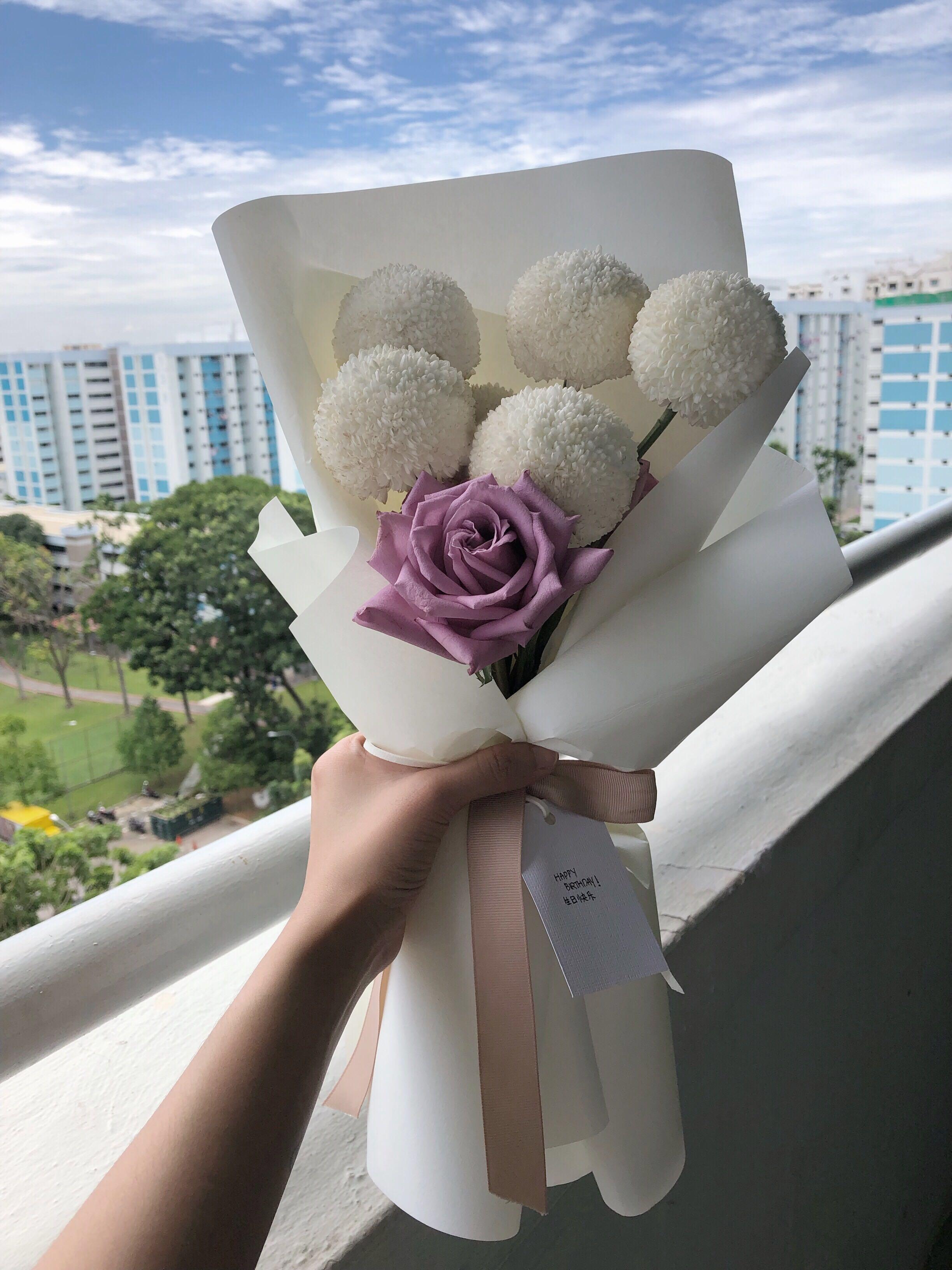 Korean Style Wrapping - Florist Singapore Flower Delivery