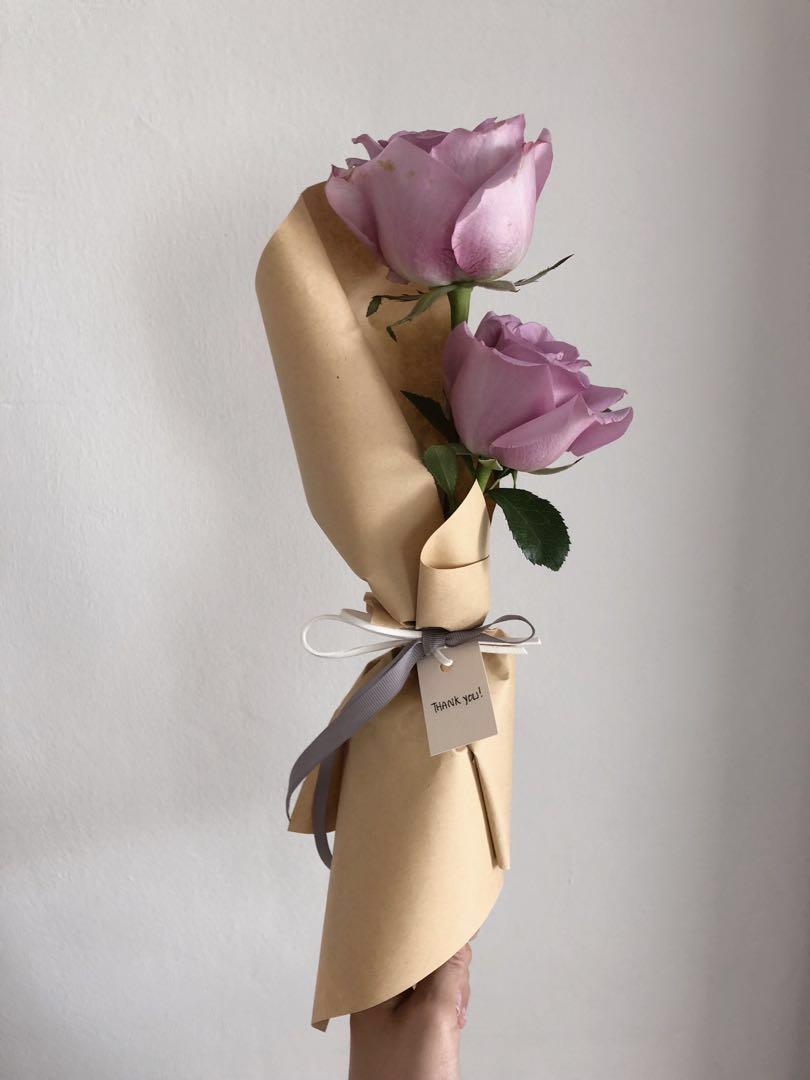 How to wrap a Korean-Style Single Rose Bouquet 