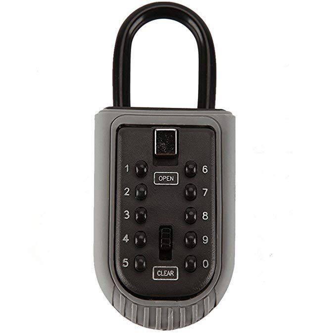 Hg152 Imurz Key Lock Box Storage Combination Realtor Safe 10 Digit Push On Set Your Own Padlock Security For Home Garage School Spare House Keys Furniture Imurz Key Lock Box Storage Combination, How To Open A Storage Lock Without Key