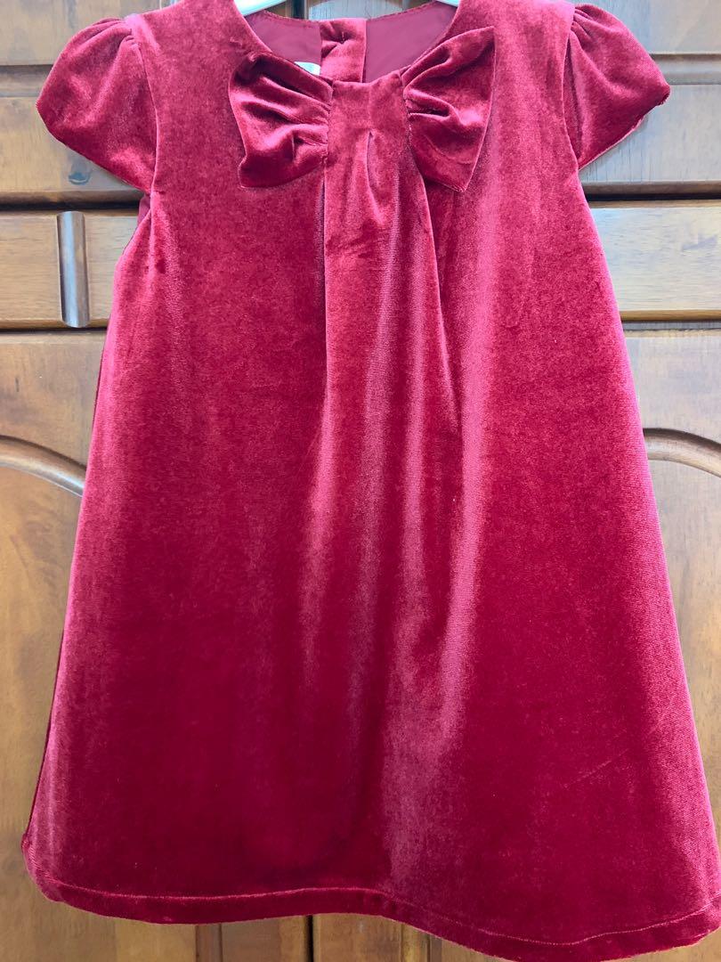 h&m baby girl red dress