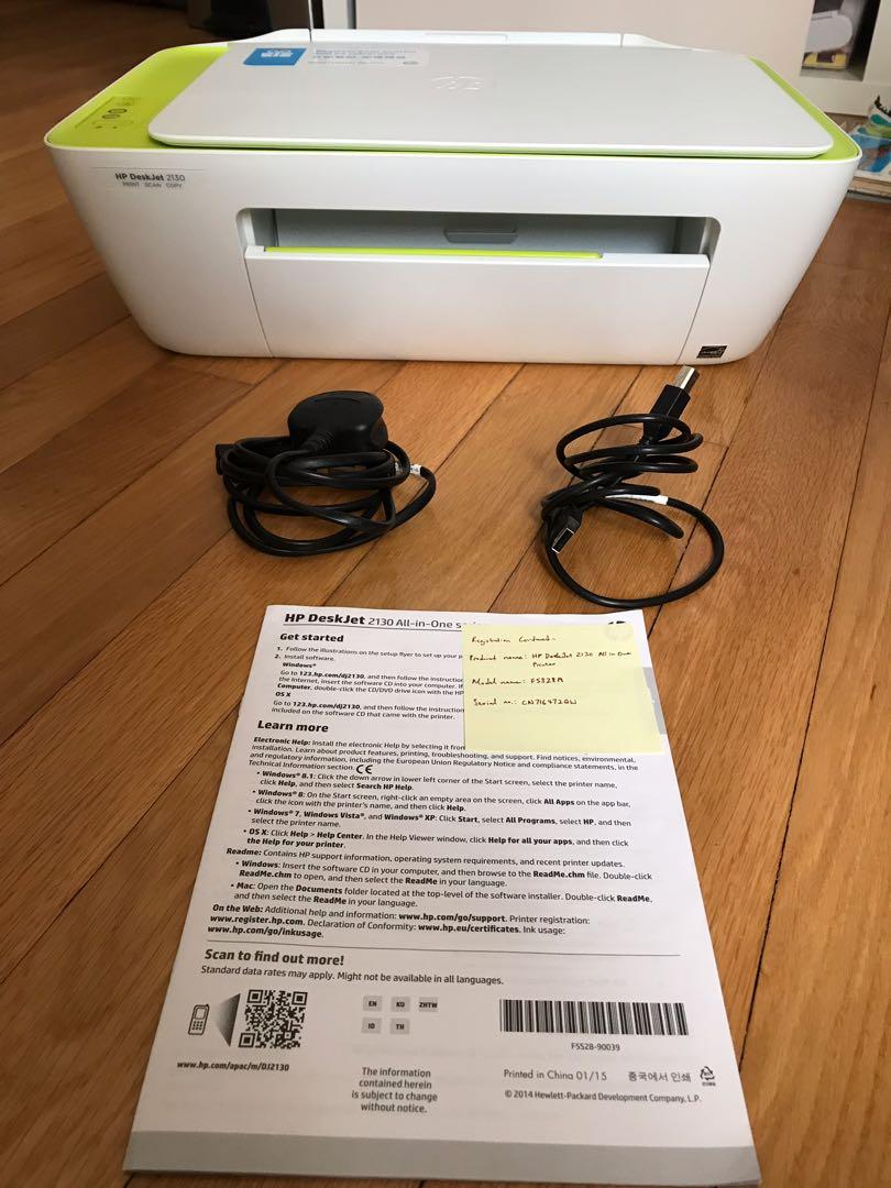 HP Deskjet 2130 Print Scan Copy, Computers & Tech, Printers, Scanners ...