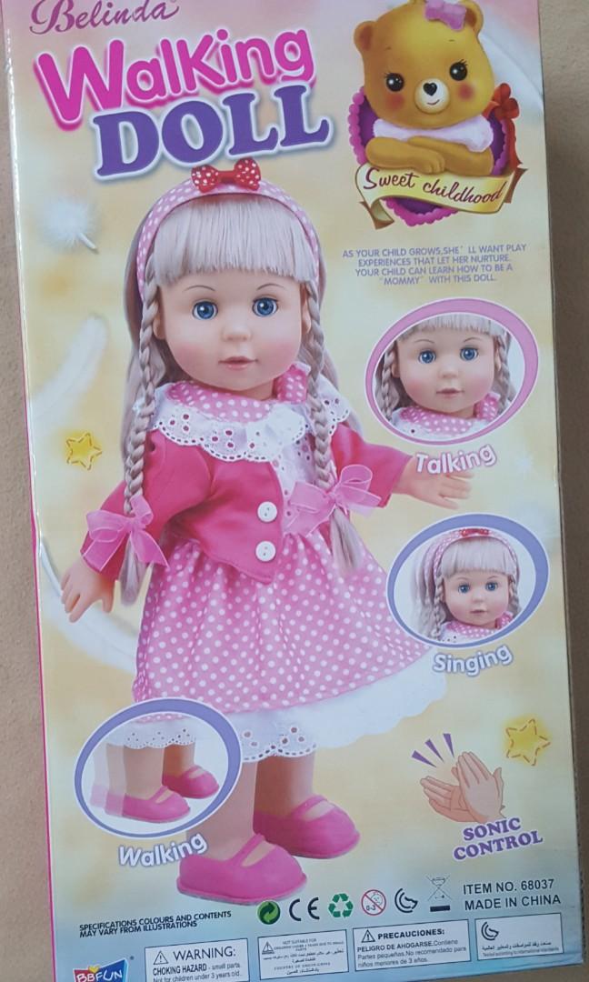 doll that walks and talks and closes her eyes