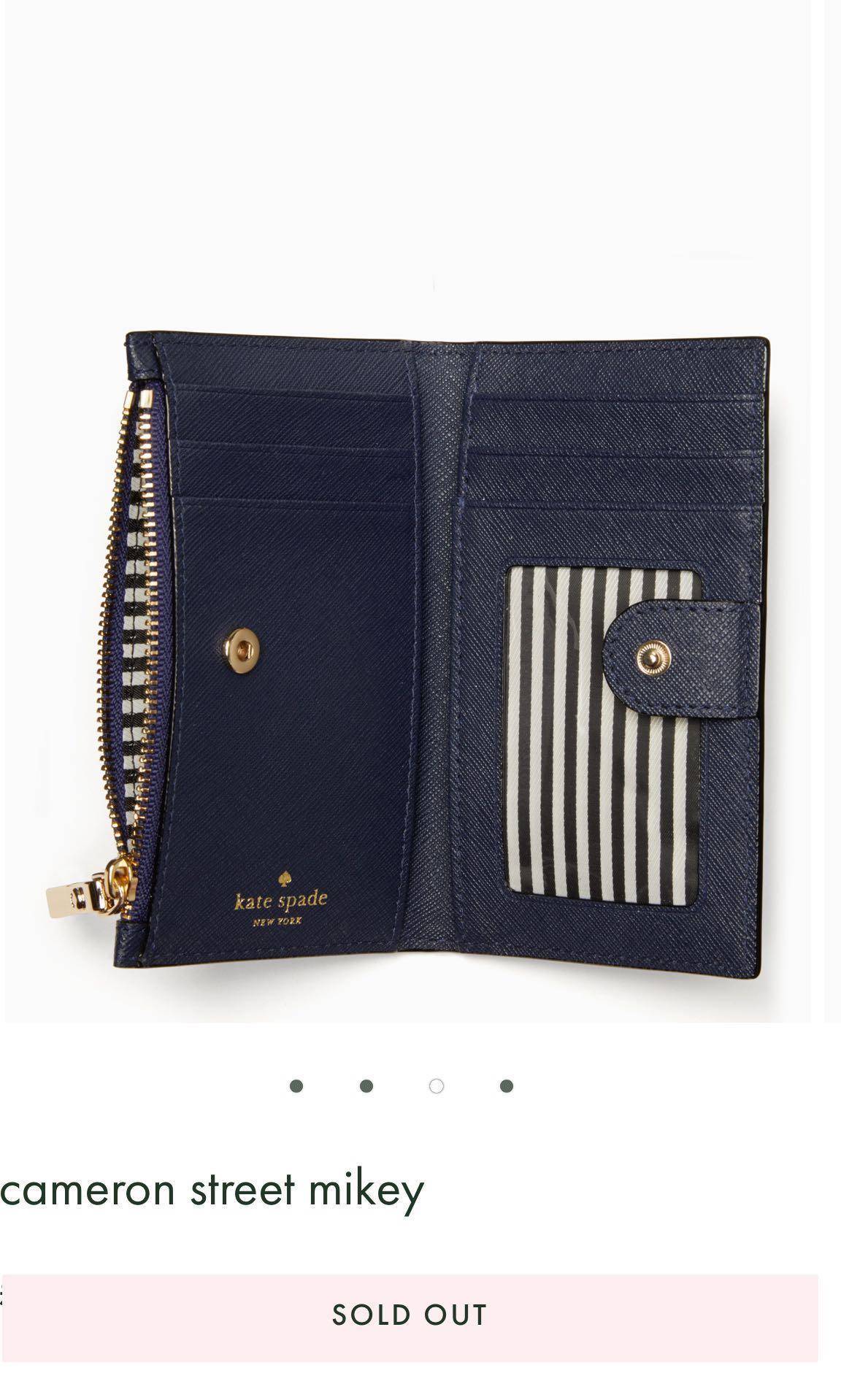 Kate Spade Cameron Street Mikey Wallet In Blazer Blue