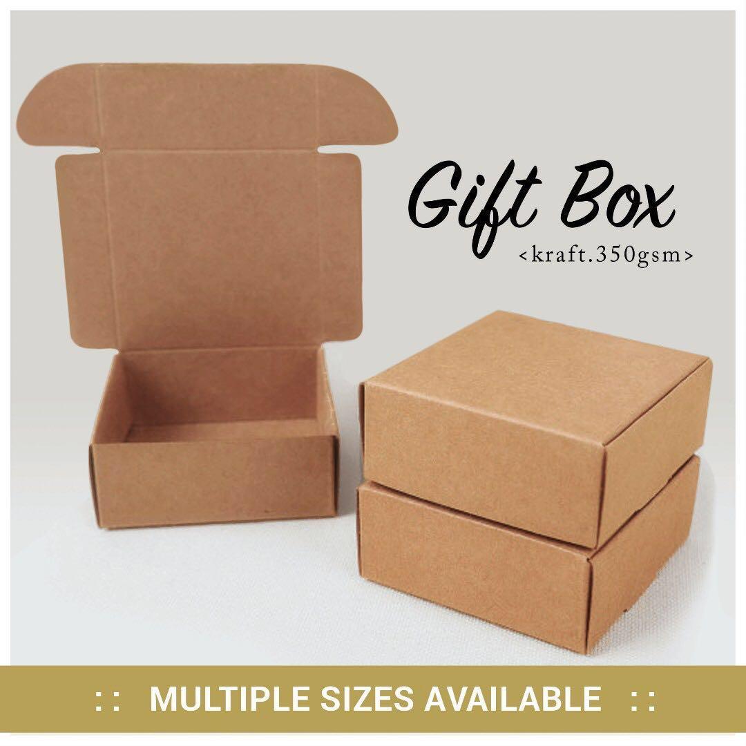 kraft Gift Box, Hobbies & Toys, Stationery & Craft, Craft Supplies