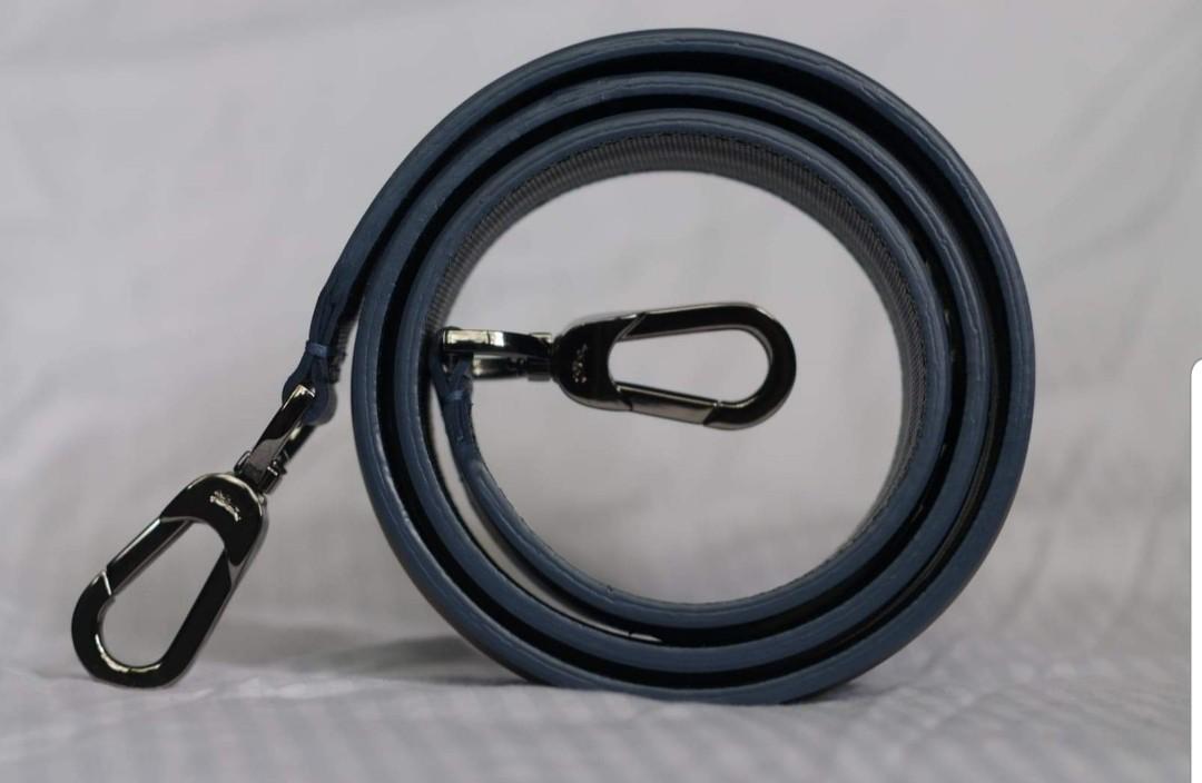 Longchamp Bag Strap (Category: Hair Accessories) located in Quezon City. Submitted by iguechi (Listing ID 228842946, Image 1). Description: Color: blue and grey Hardware: gunmetal Length including hardware: 44 in. Purchased in London Accepts bdo, bpi or metrobank payment only #carousweldo2.