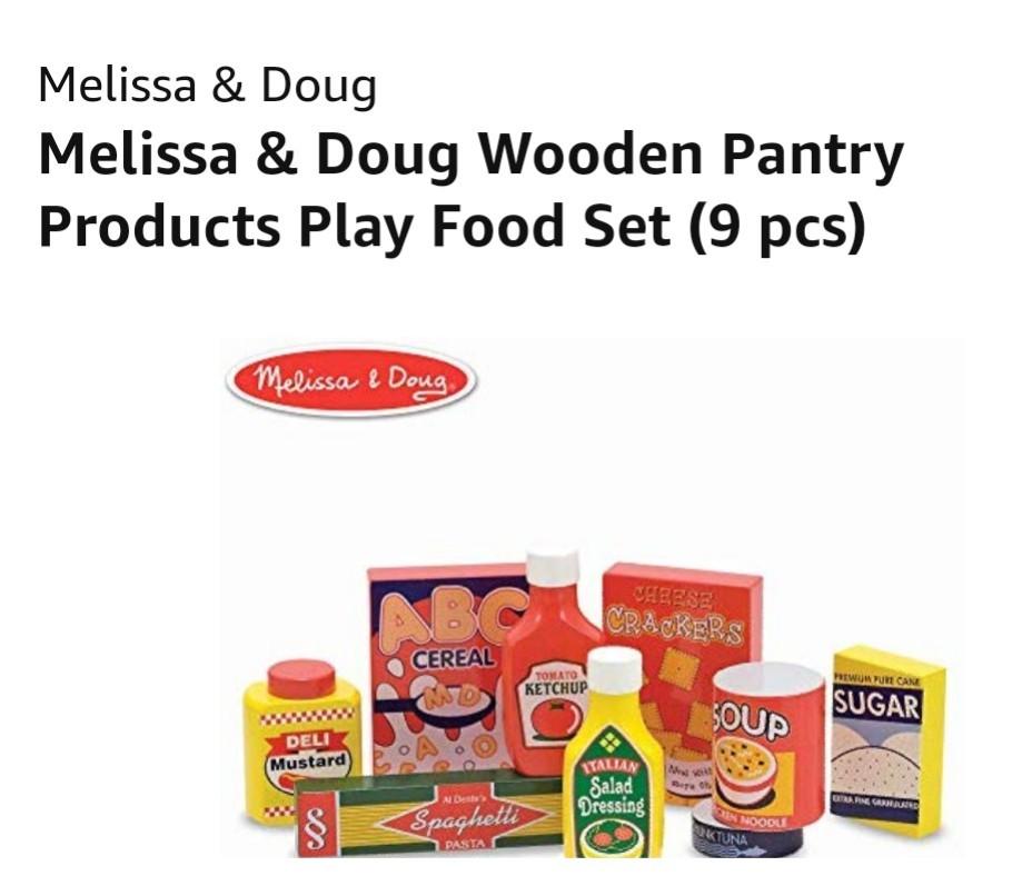 Melissa Doug Wooden Pantry Products 20 Babies Kids Toys