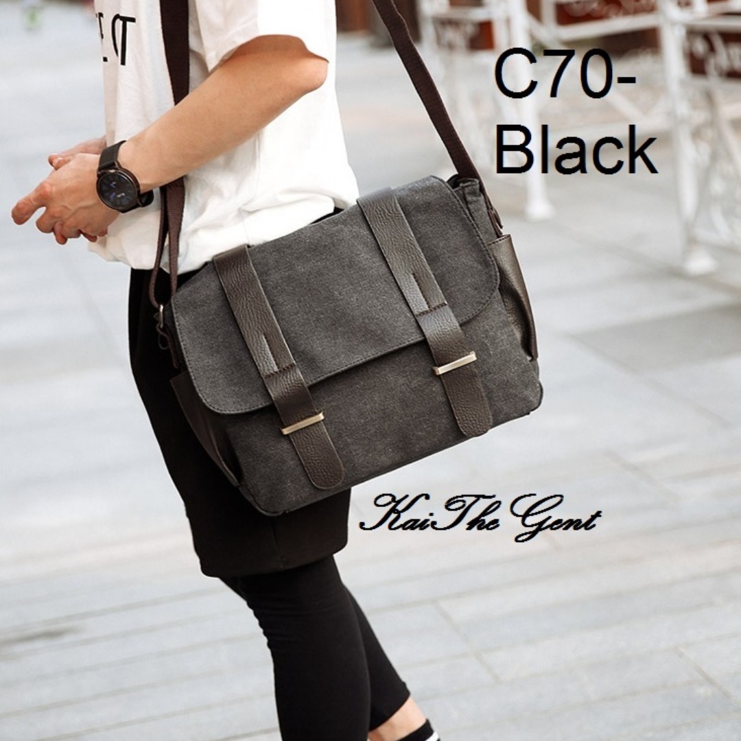 Men Sling Messenger Formal Leather Bag