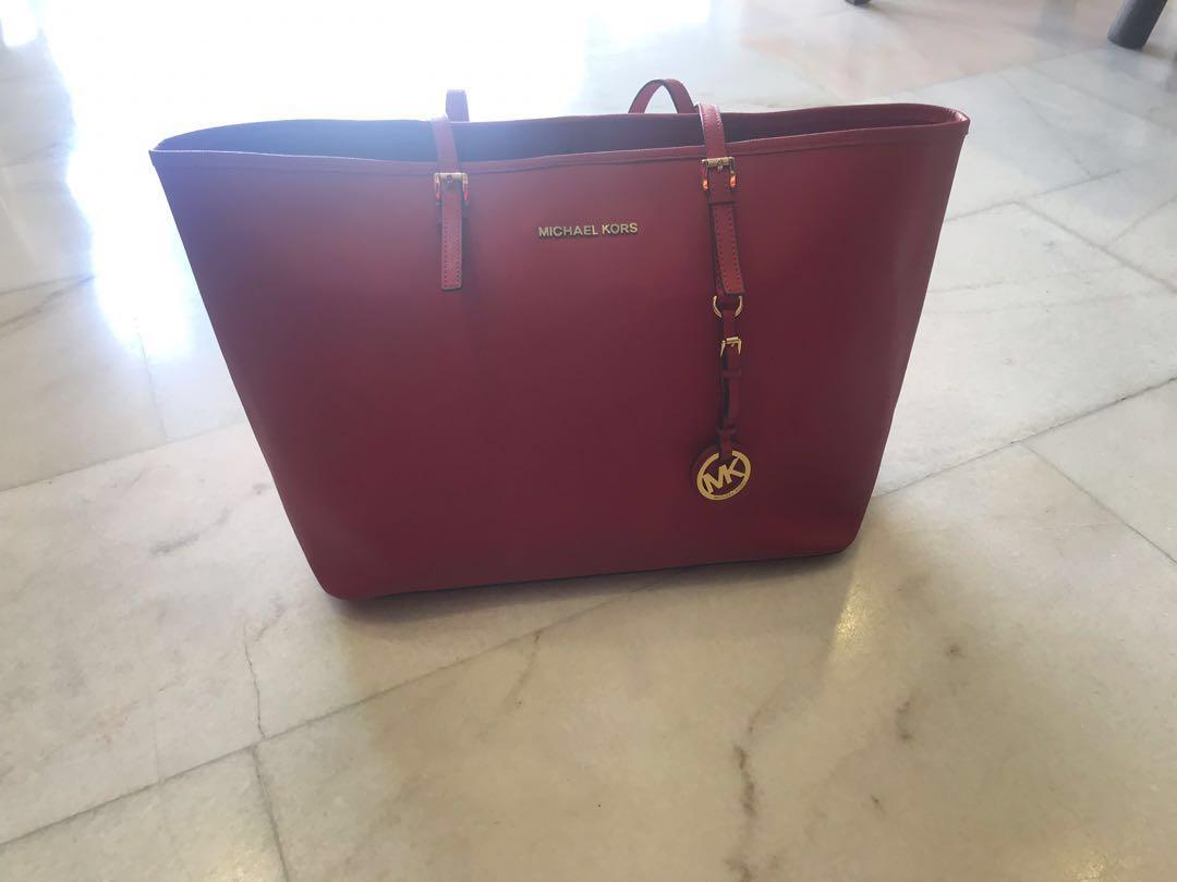michael kors handbags red color
