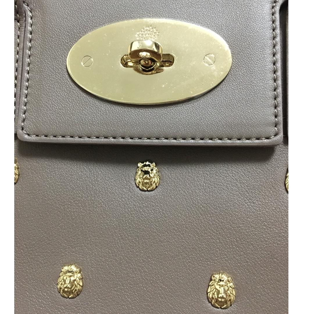 Mulberry cara delevingne shop bag with lion rivets