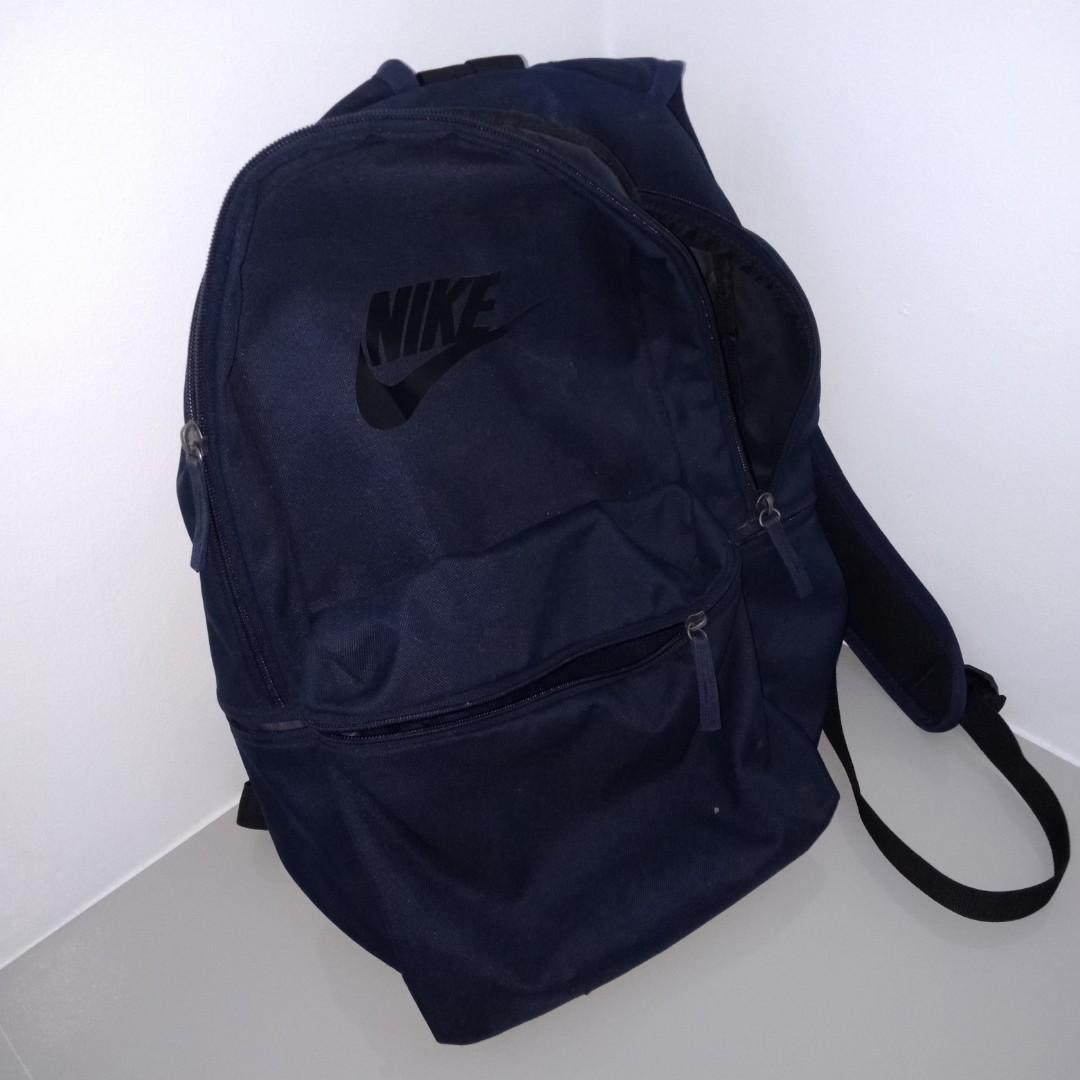 Nike Heritage Backpack Navy Blue auth Men s Fashion Bags