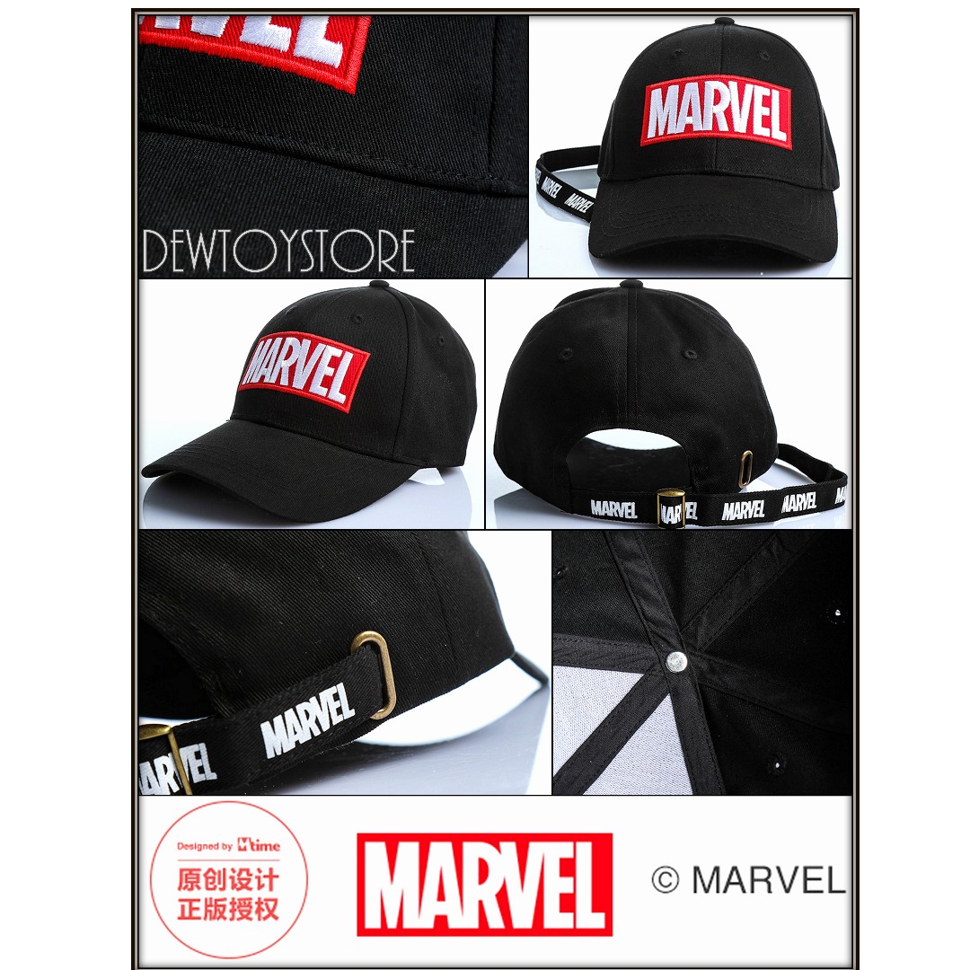 marvel logo baseball cap