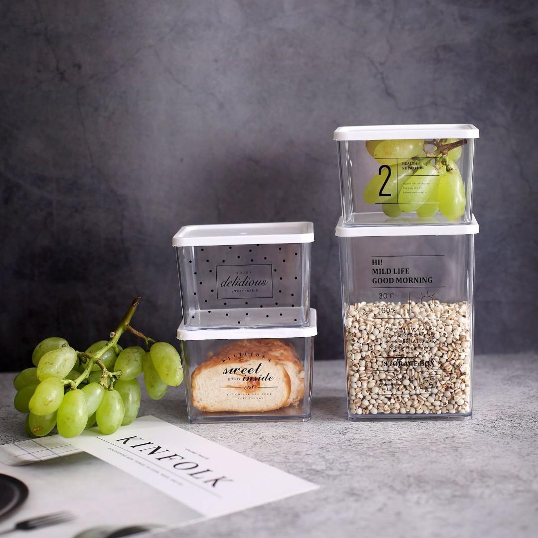 Raya Special Nordic Transparent Plastic Box Storage Box Food