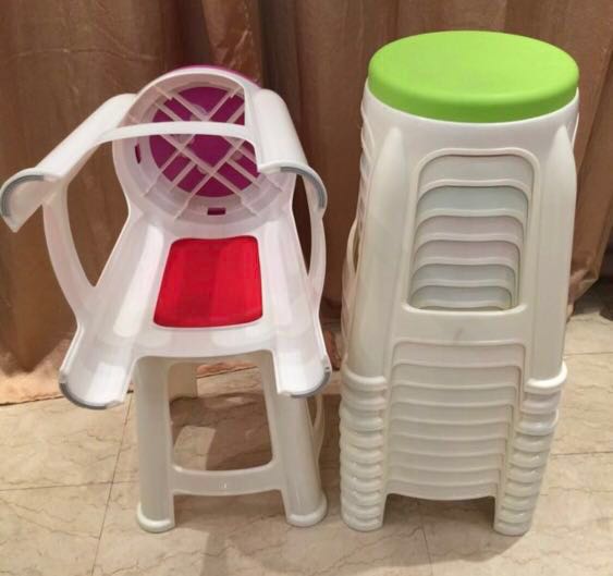 Rental Of Stools In Candy Colours