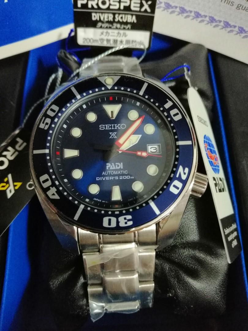 Seiko Watch SBDC049 LIMITED EDITION PADI blue, Luxury, Watches on Carousell