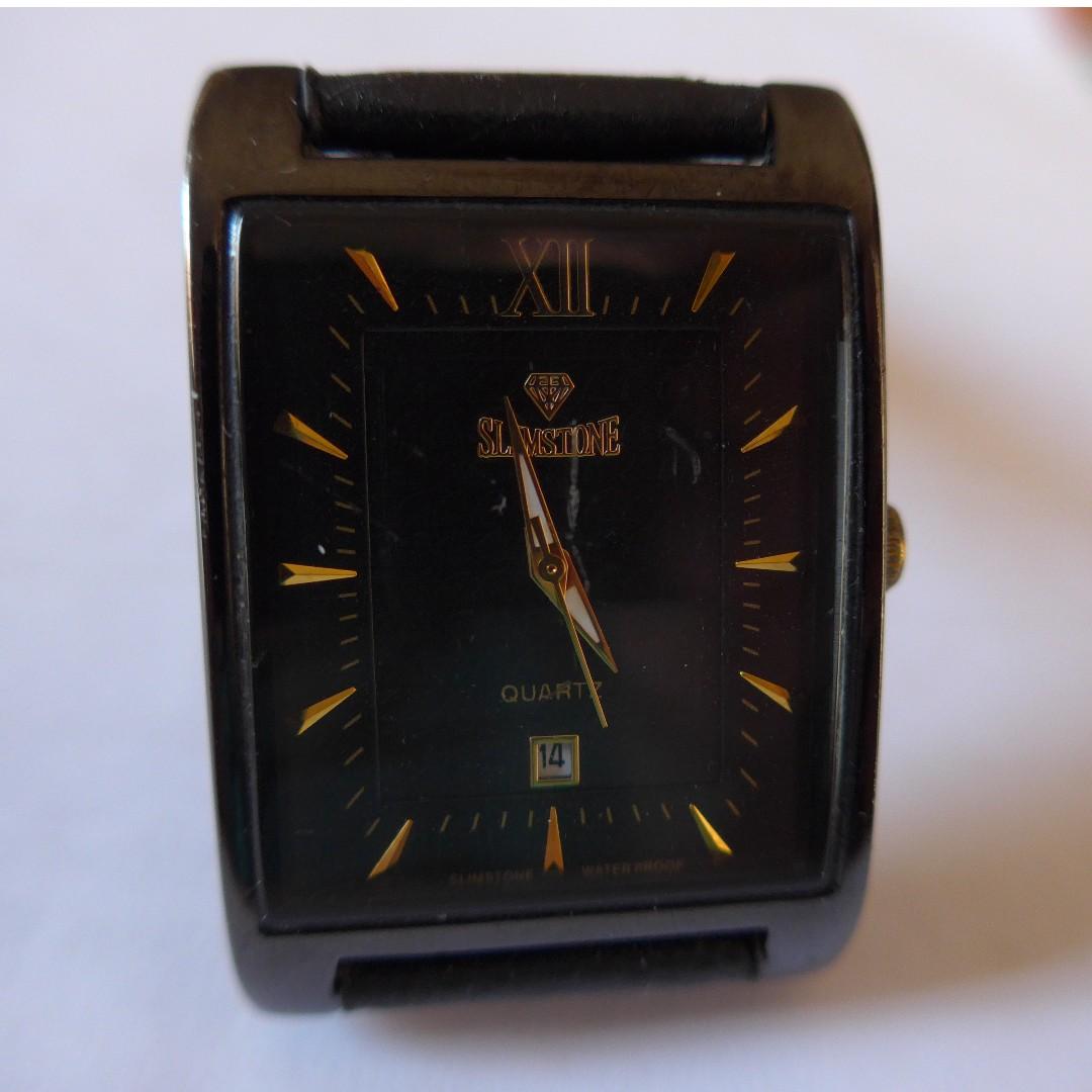 Slim stone watch sale