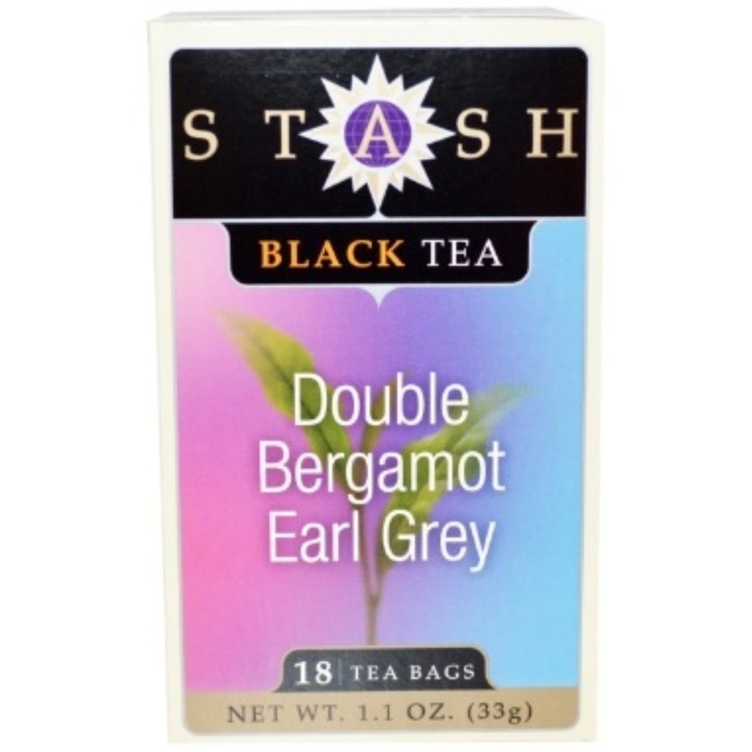 Stash Tea Black Tea Double Bergamot Earl Grey 18 Tea Bags 1 1 Oz