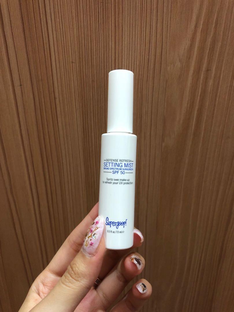 supergoop spf 50 setting mist