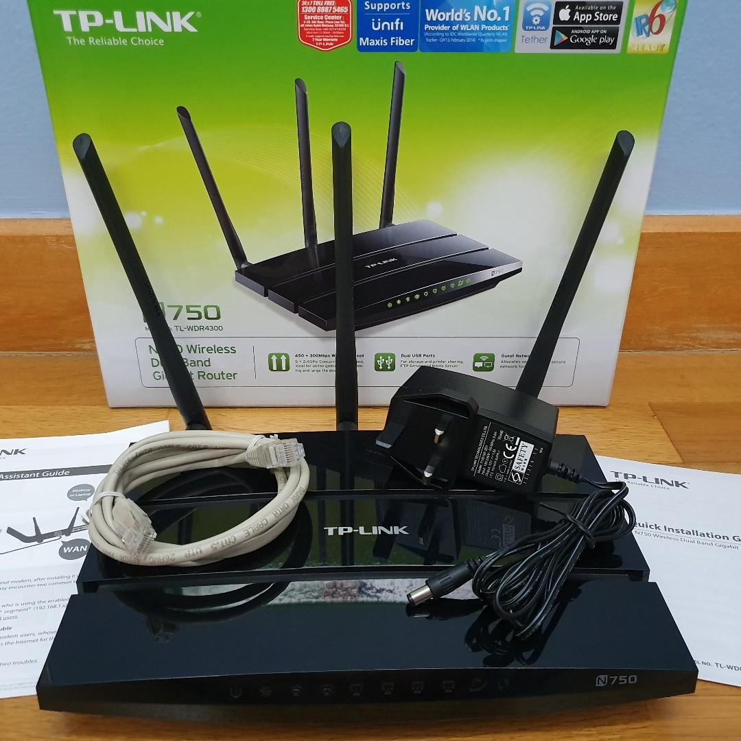 TL-WDR4300, N750 Wireless Dual Band Gigabit Router