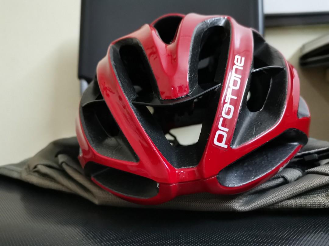 USED KASK PROTONE RED HELMET Sports Equipment Bicycles Parts