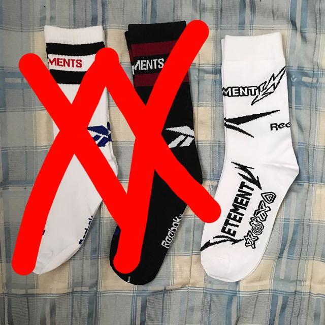 Vetements X Reebok Socks