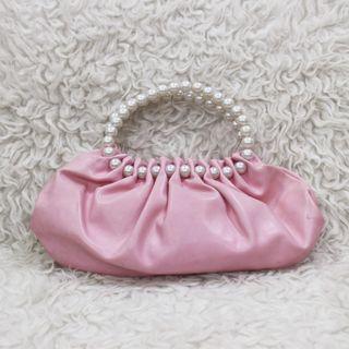 Vintage Pearl Baby Pink Bag