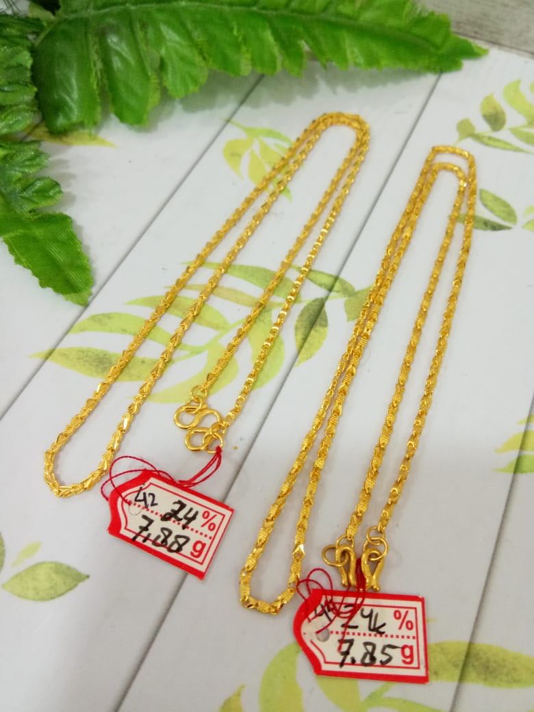 1 Pc Kalung Emas Hongkong 24k 7 880 Gram Barang Mewah Aksesoris Di Carousell