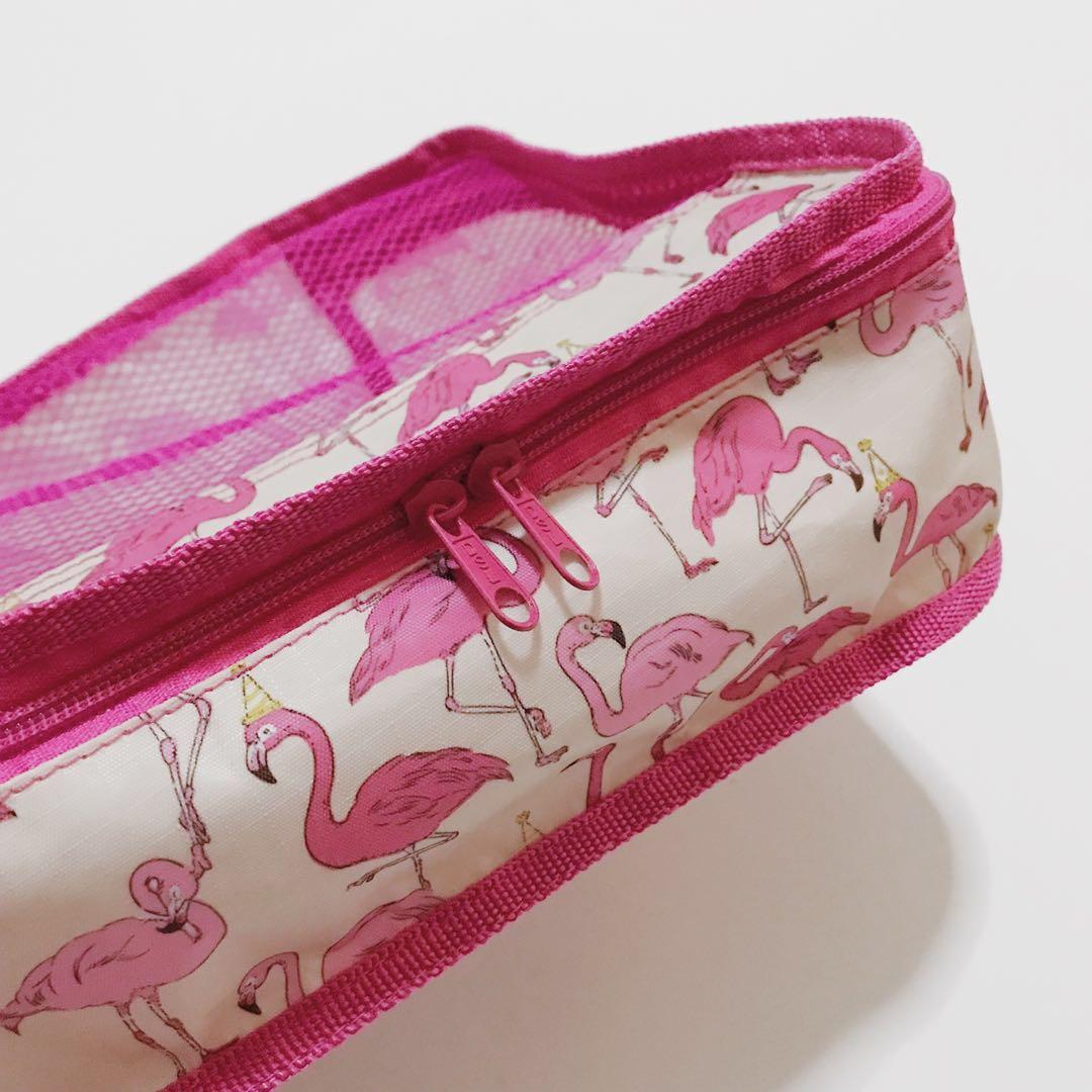 pink flamingo packing cubes