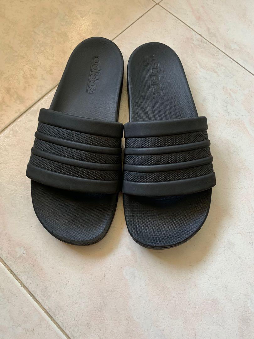 adidas adilette cloudfoam plus men's slide sandals