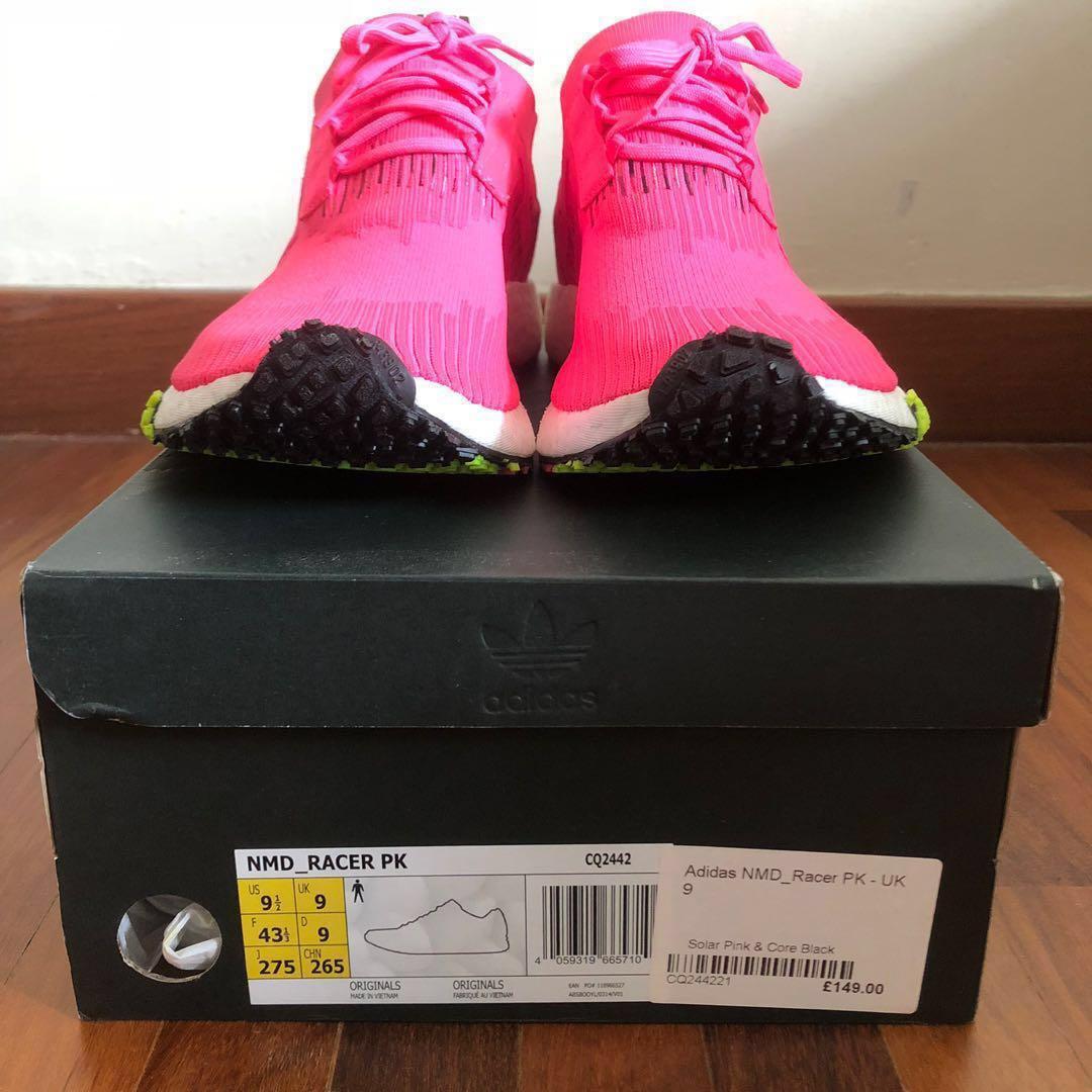 Adidas NMD Racer PK Solar Pink US 9.5 Men s Fashion Footwear