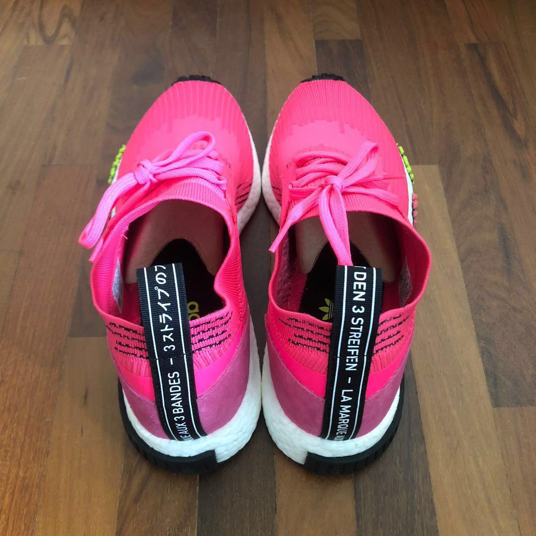 Adidas NMD Racer PK Solar Pink US 9.5 Men s Fashion Footwear Sneakers on Carousell