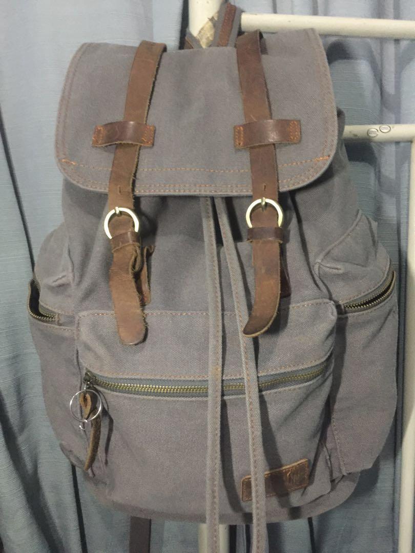 bluboon canvas vintage backpack
