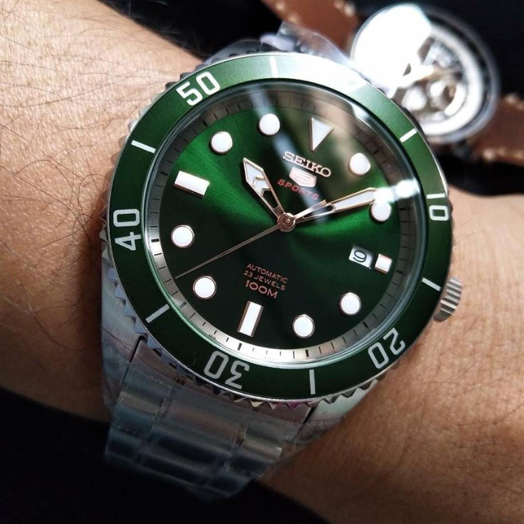 BNIB Seiko 5 Sports Automatic Rolex Submariner Hulk Alternative Made in Japan SRPB93 SRPB93J1 SRPB93J Mens Watch Men s Fashion Watches Accessories Watches on Carousell
