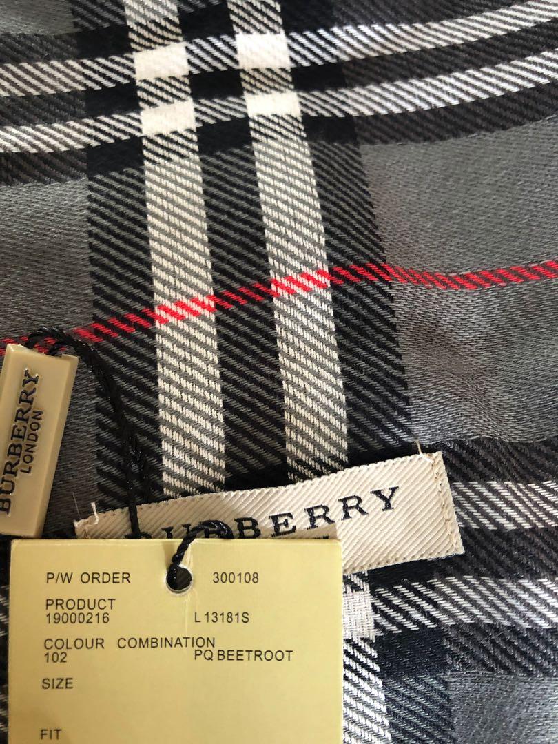 burberry pq beetroot scarf