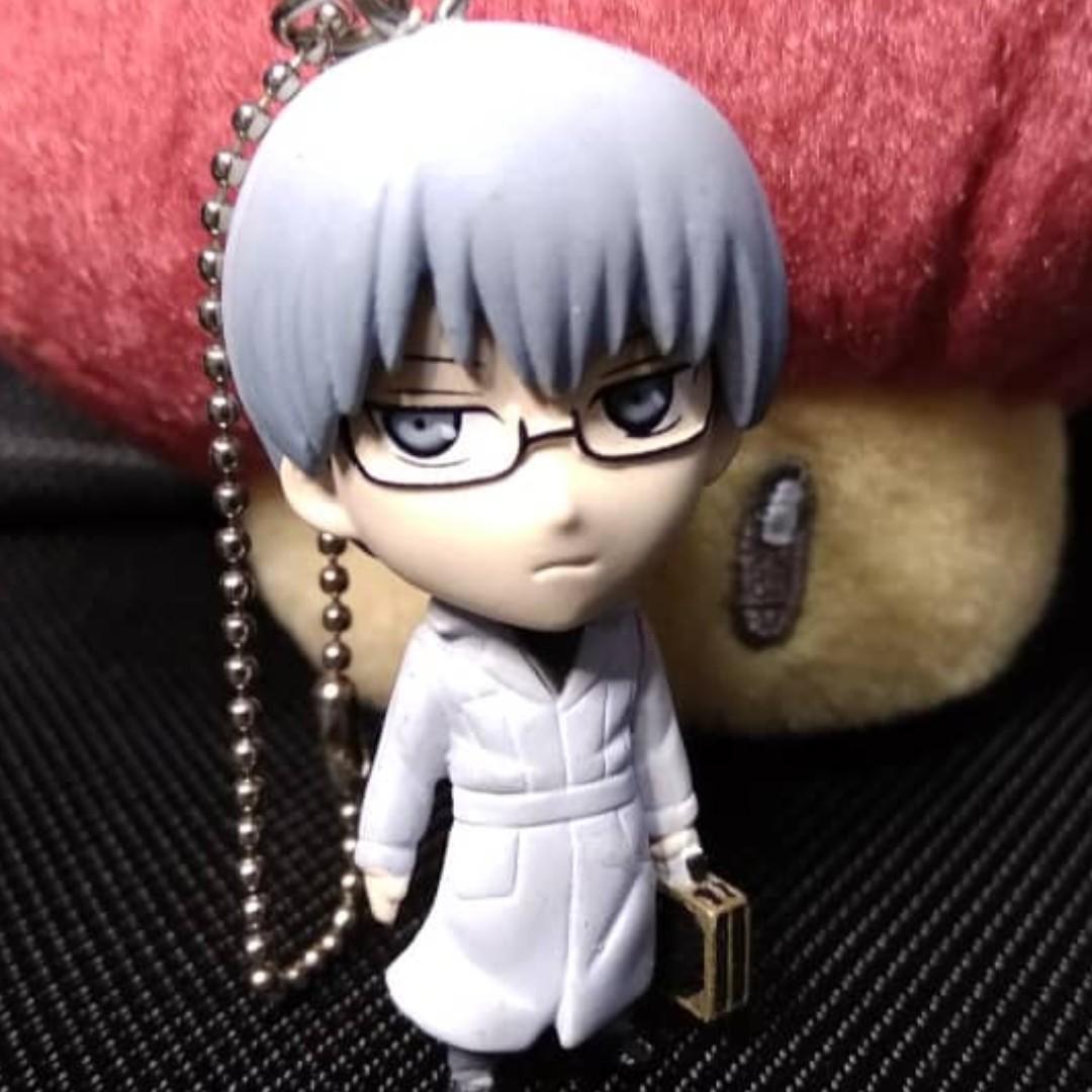 Cheraslm Anime Manga Smart Doctor Professor Blue Hair With