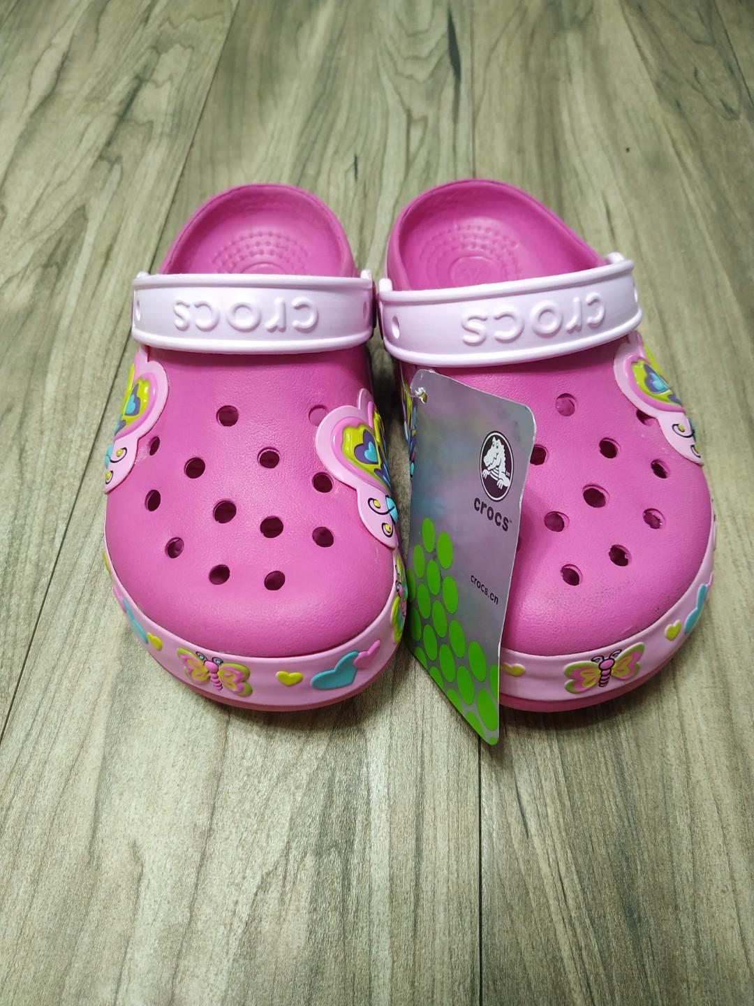 Kids light up shop crocs
