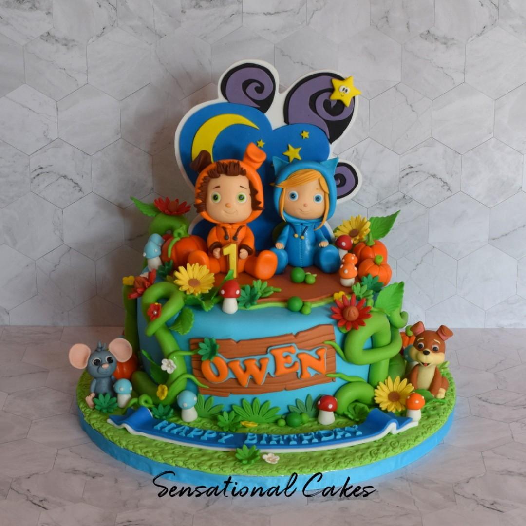 Dave Ava Garden Theme Children Birthday Cake Singaporecake