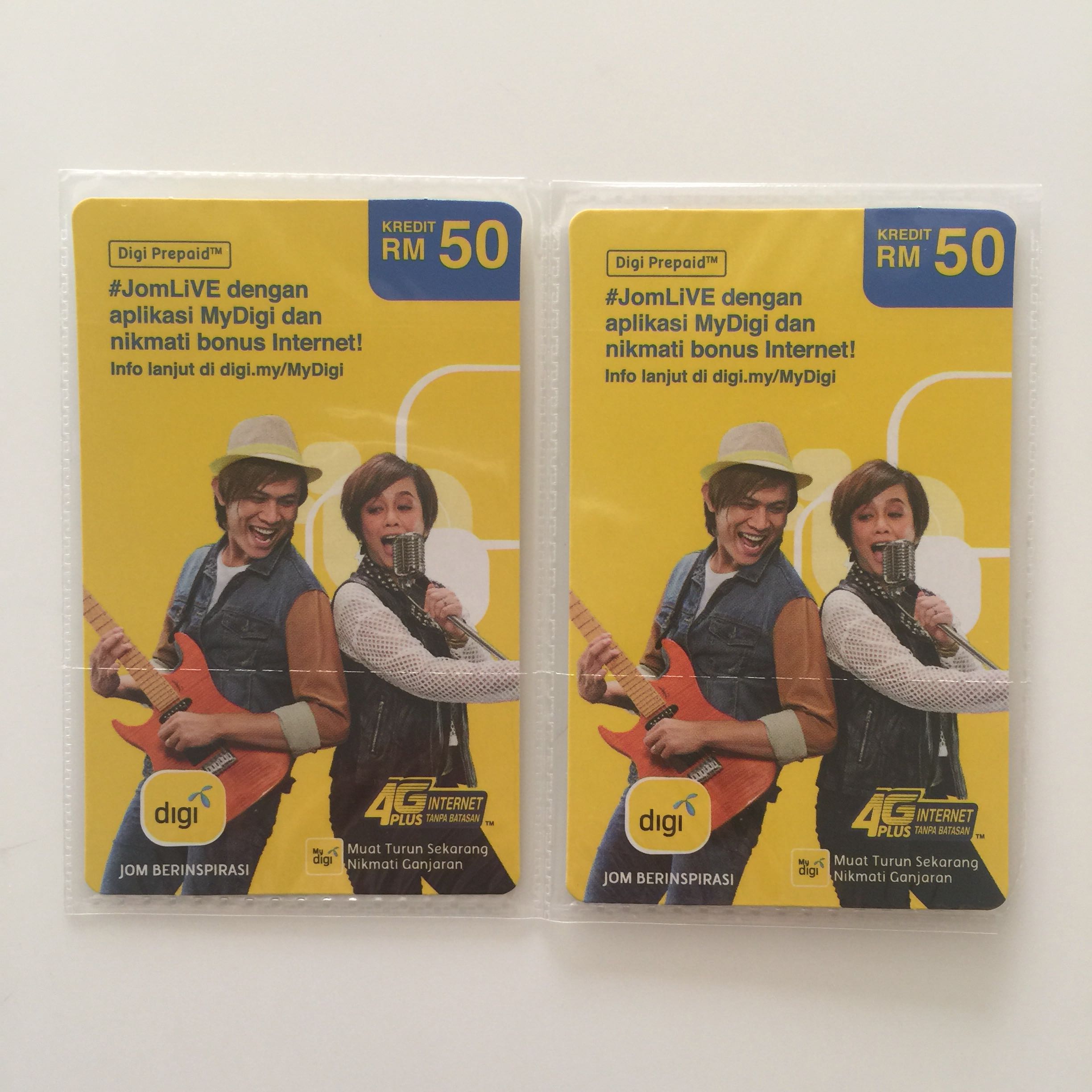 Digi Prepaid Reload Coupon Rm100 Tickets Vouchers Gift Cards Vouchers On Carousell