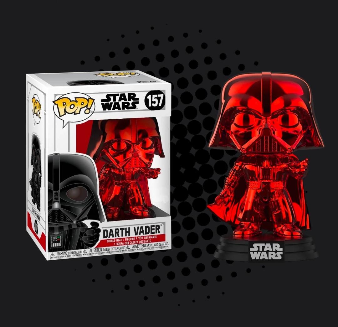 funko pop darth vader red chrome