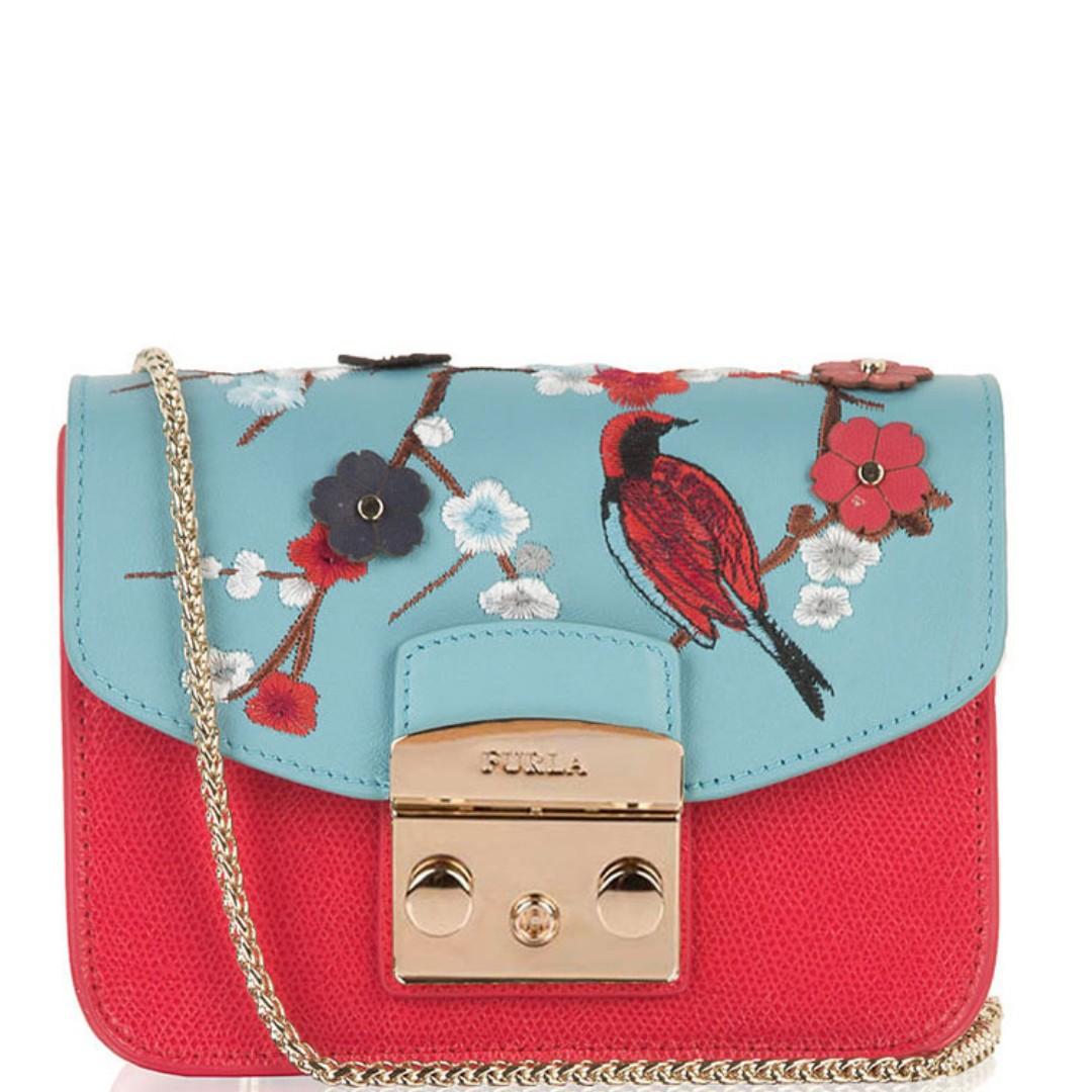 Furla Metropolis Detachable Flap Black Bag 2 Flap