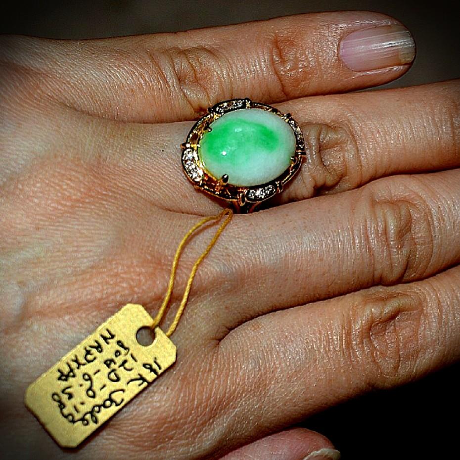 Hot Sales Solid 18k Diamond Gold Ring Very Rare Old Mine 40yrs Natural Untreated