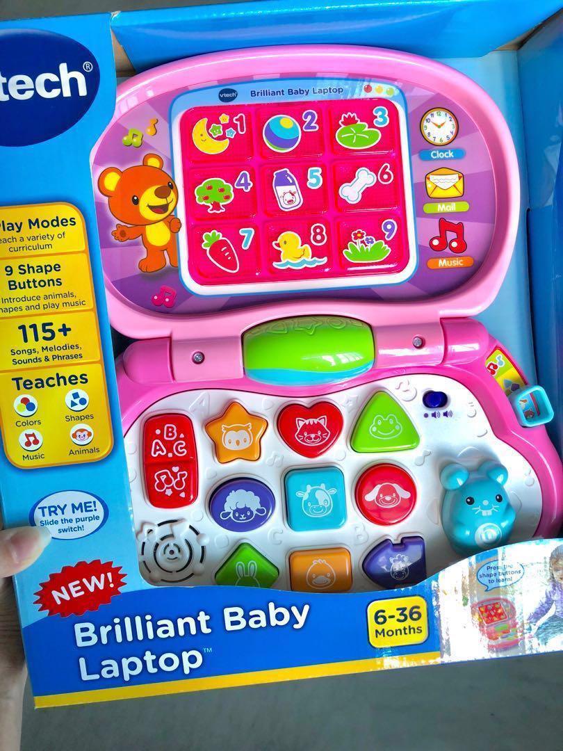 In Stock VTech Brilliant Baby Laptop Pink Brand New Babies