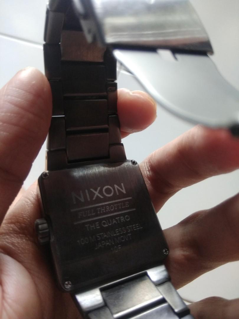 Jam tangan NIXON quatro gunmetal original Fesyen Pria Jam Tangan