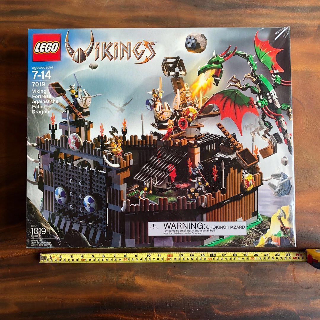 SOLD Lego 7019 Viking Fortress Against The Fafnir Dragon Last
